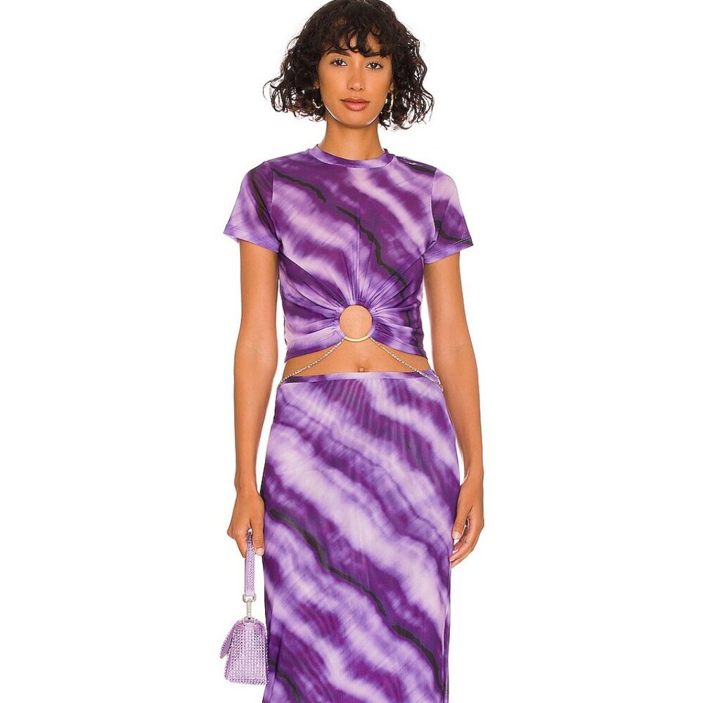 Cult Gaia x Bratz Set – Nevra Top & Meygan Skirt in Grape Dusty Dye NWT, Size XS